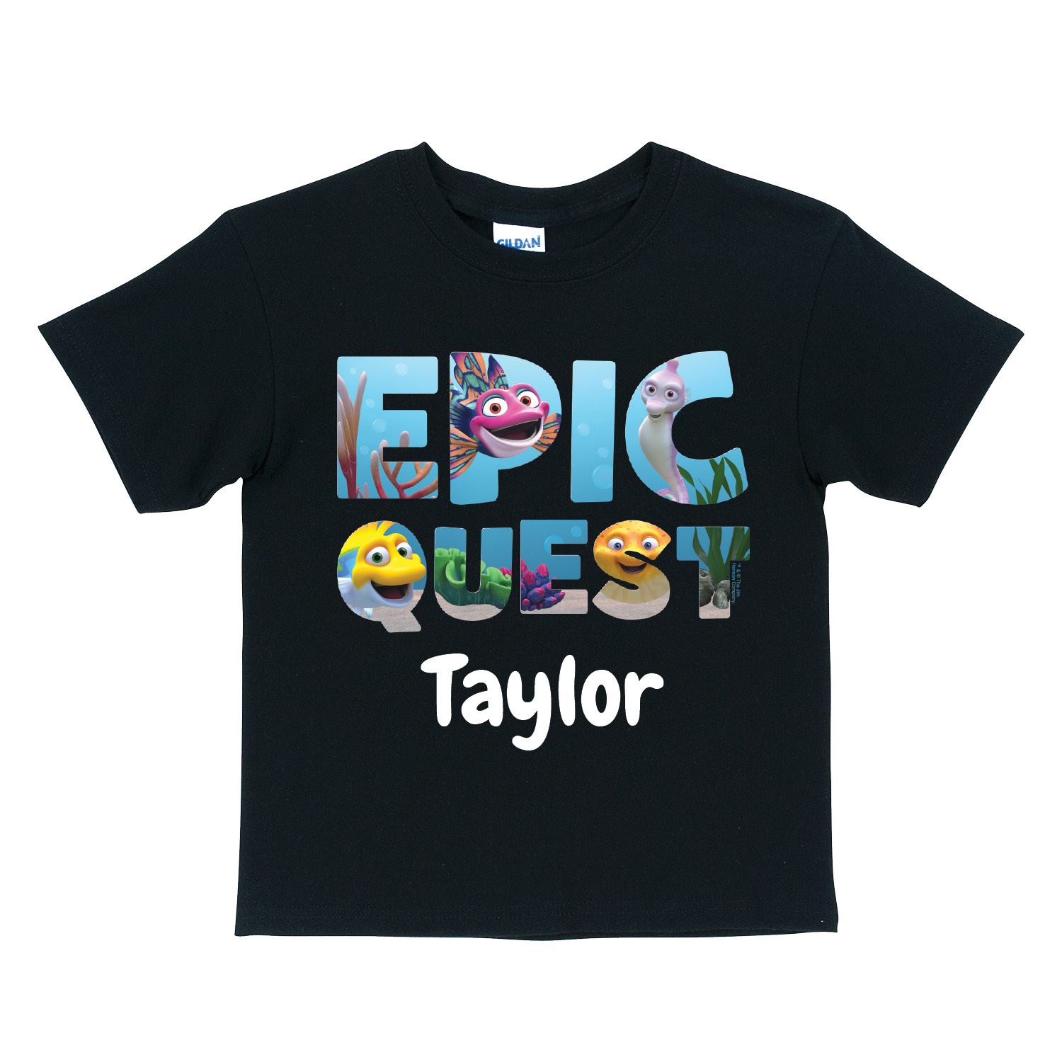 Splash and Bubbles Epic Quest Black T-Shirt
