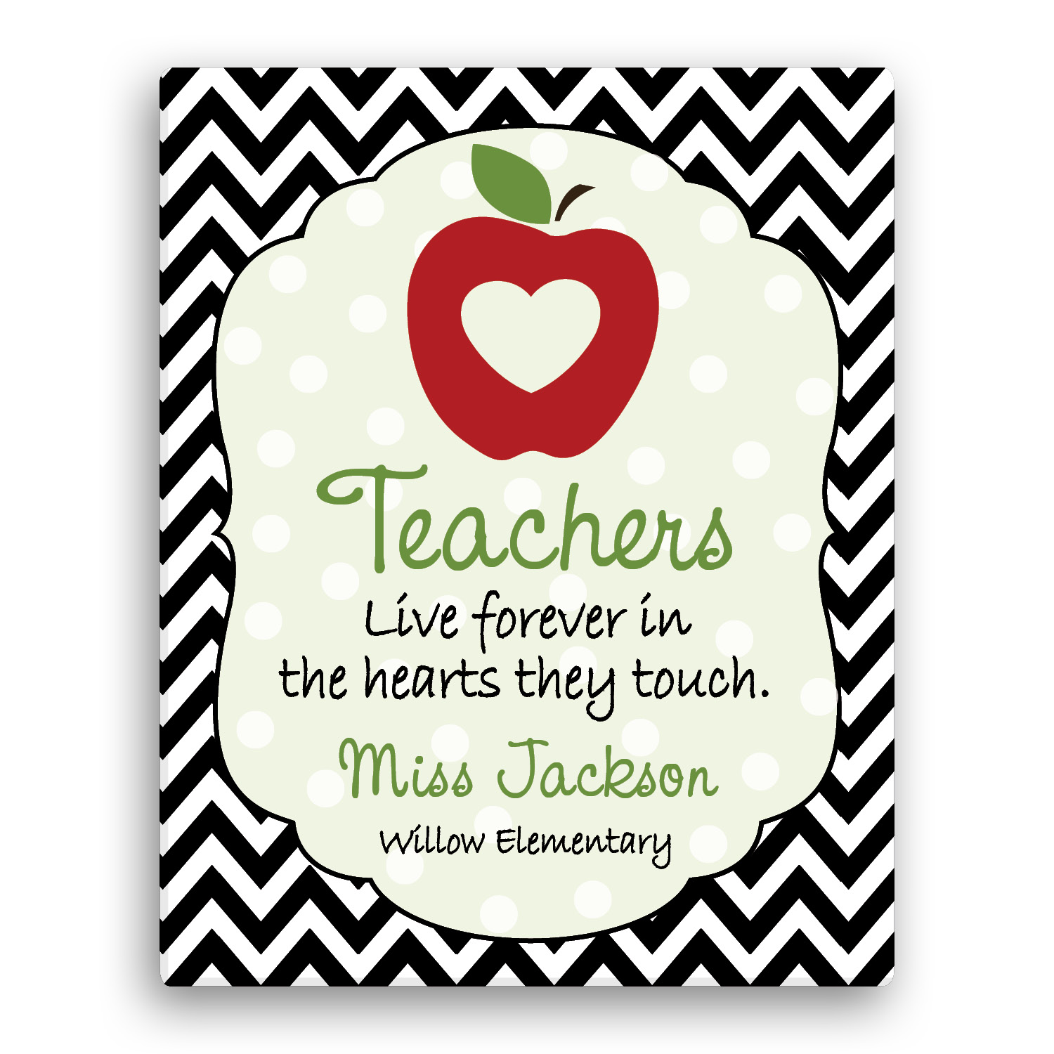 Teachers Are Special Personalized 11x14 Canvas