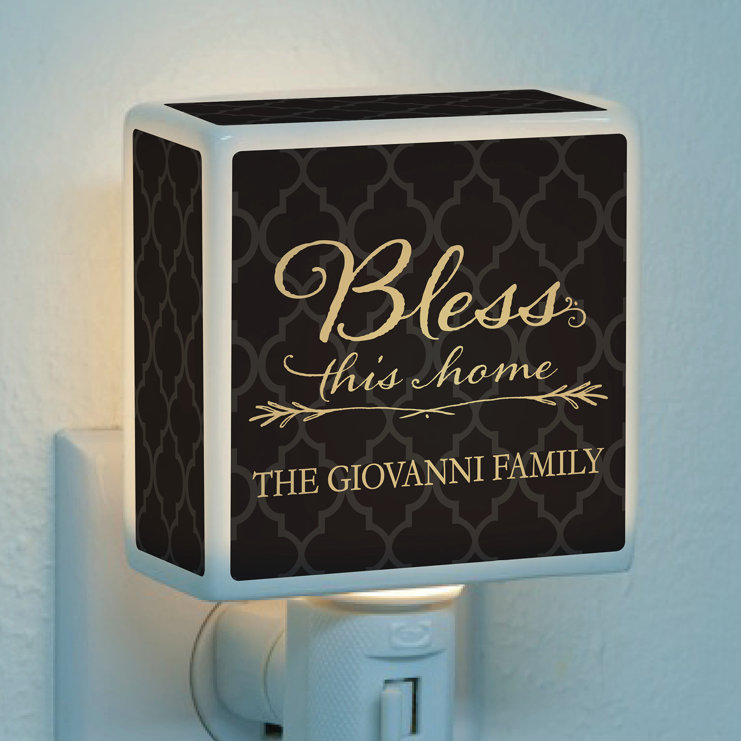 Bless This Home Personalized Nightlight