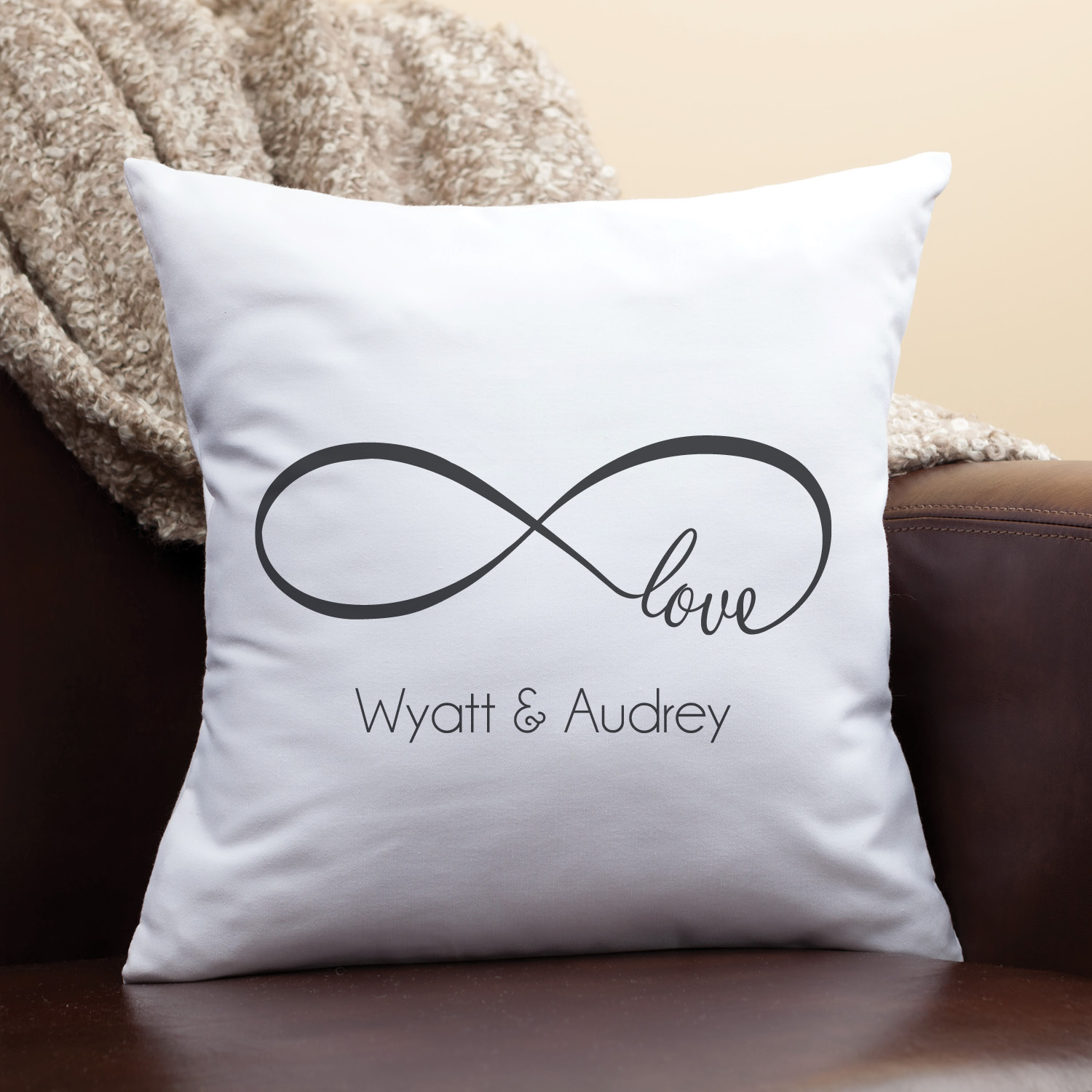 Our Love Personalized Throw Pillow