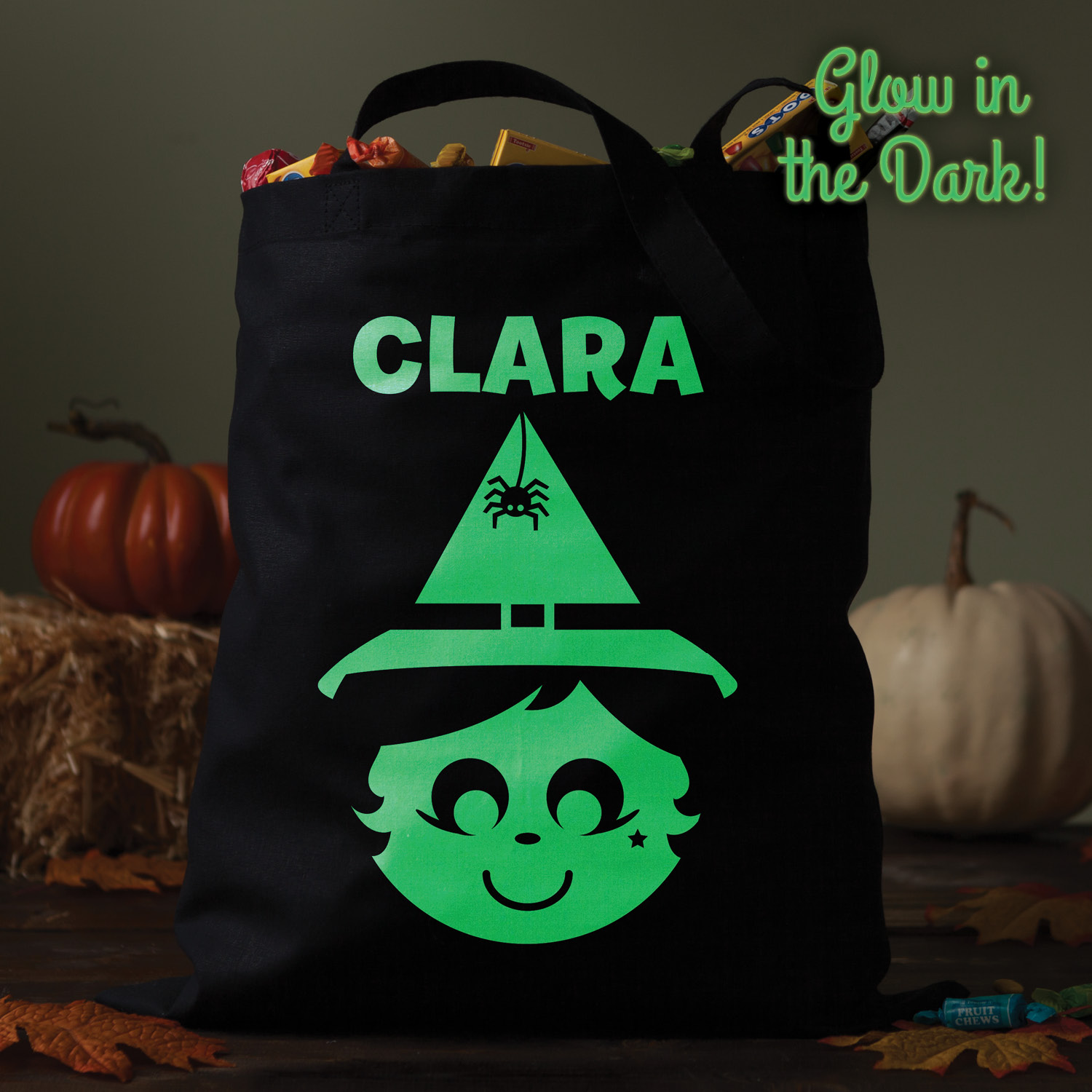 Wicked Witch Glow In The Dark Personalized Treat Bag