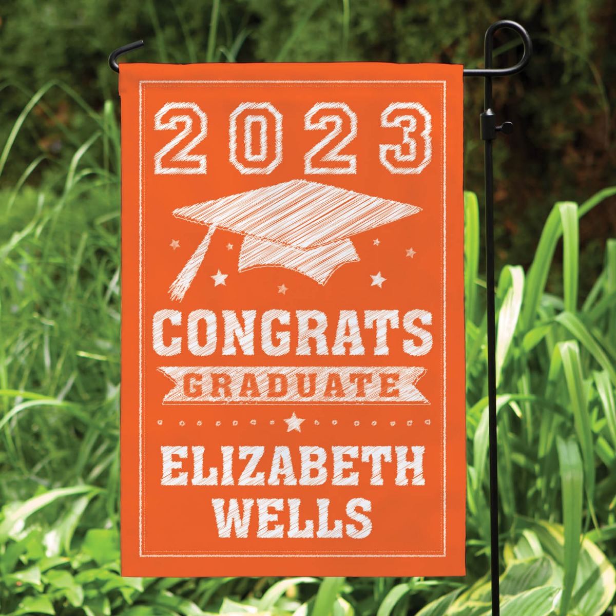 Congrats Graduate Personalized Garden Flag