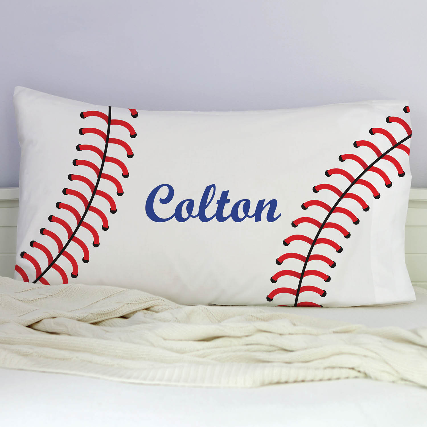 Personalized Baseball Pillowcase