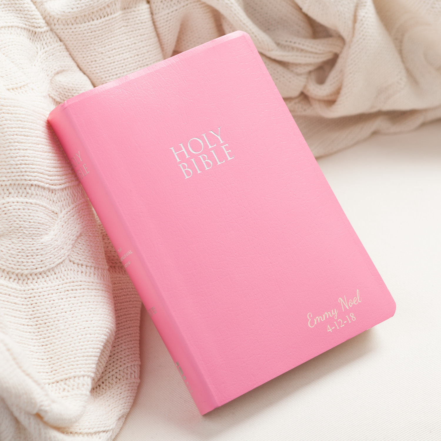 Personalized Kids Pink Bible
