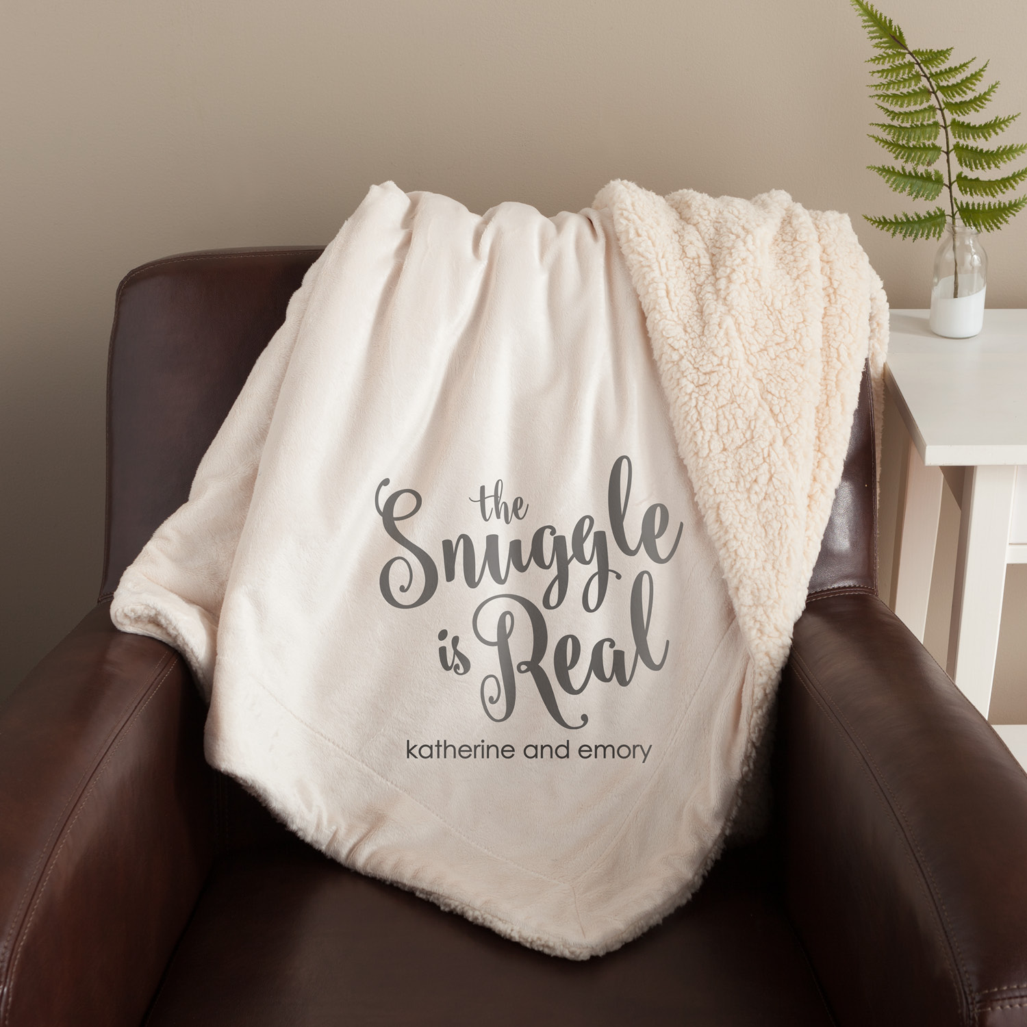 The Snuggle Is Real Personalized Sherpa Blanket