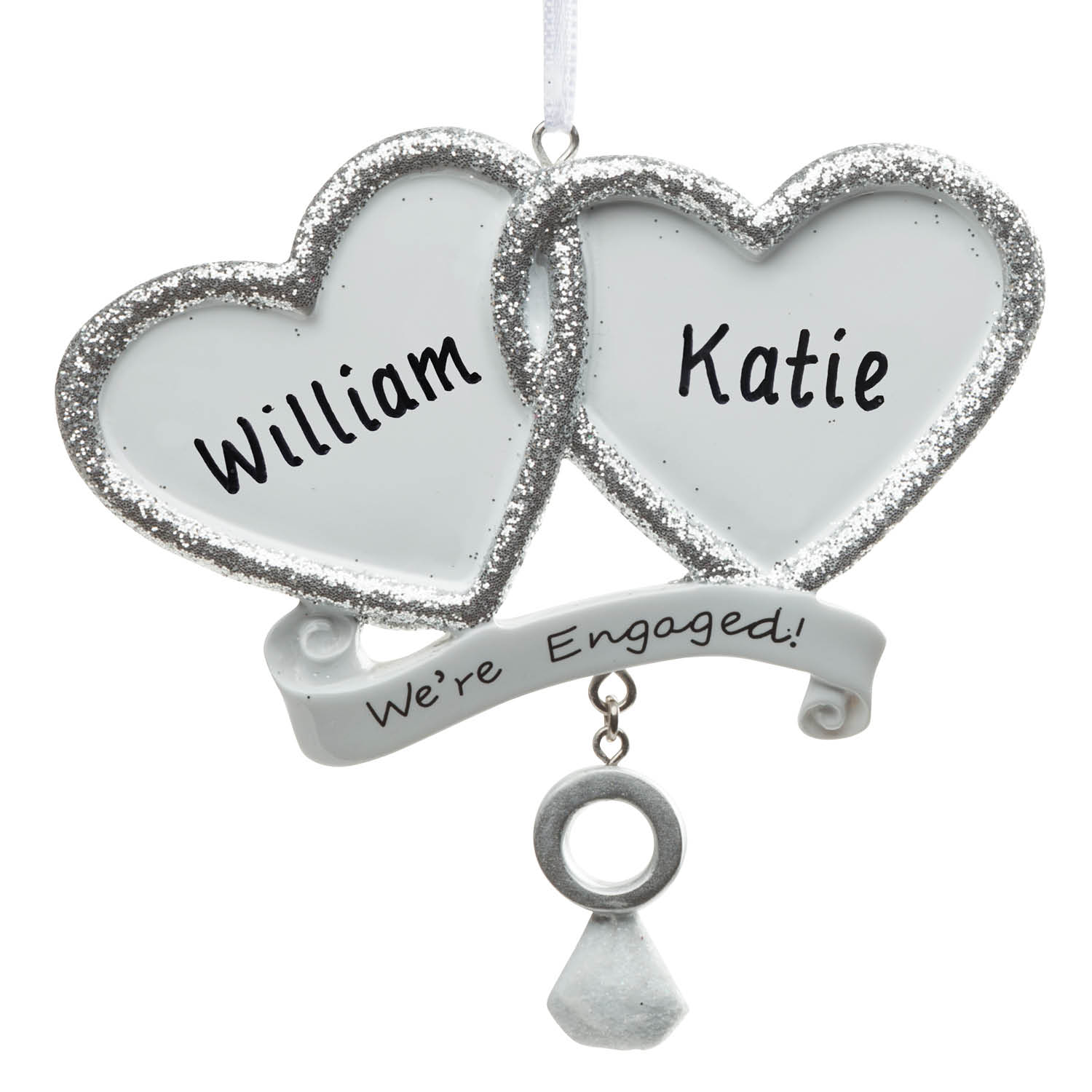Personalized We're Engaged Ornament
