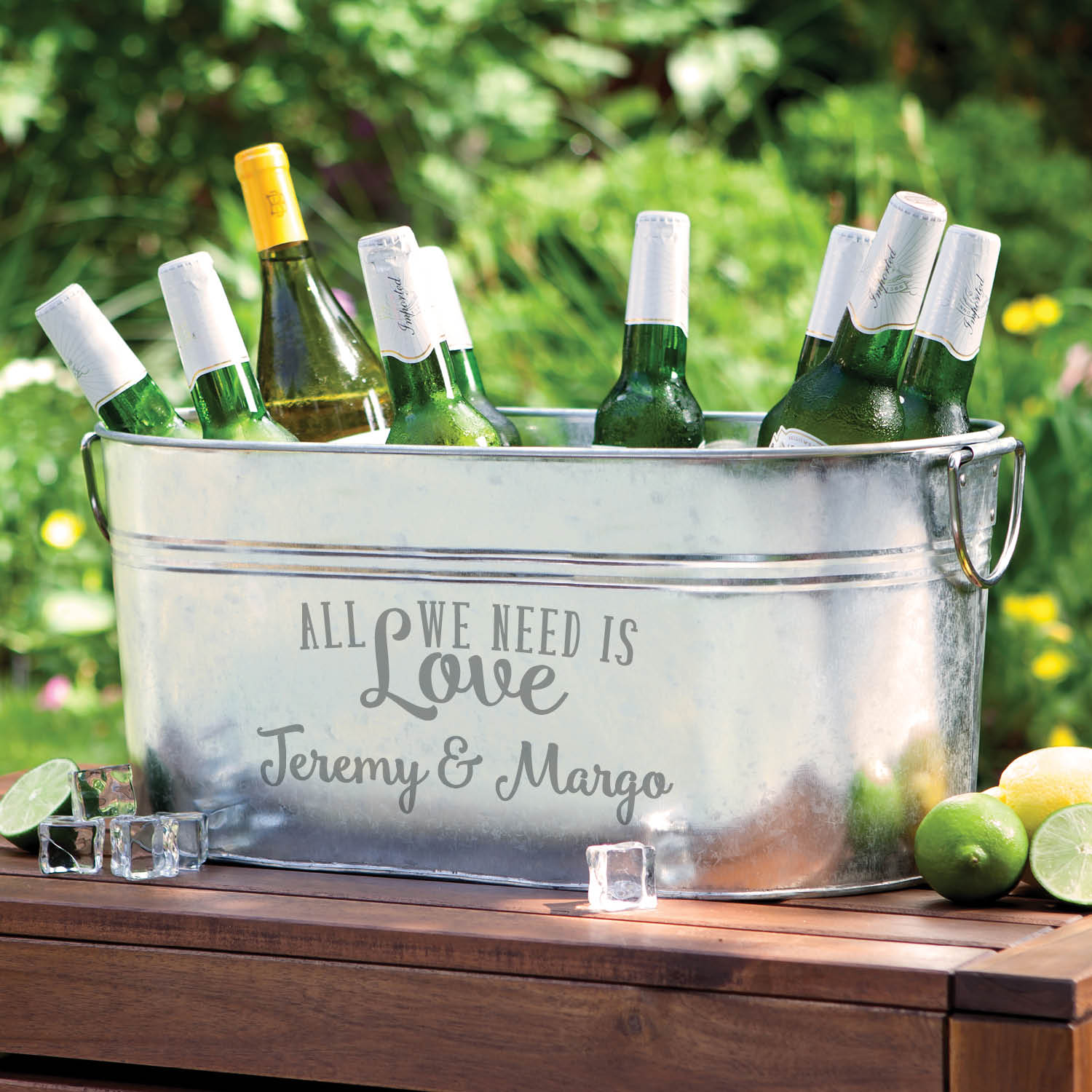 All We Need Is Love Personalized Beverage Tub