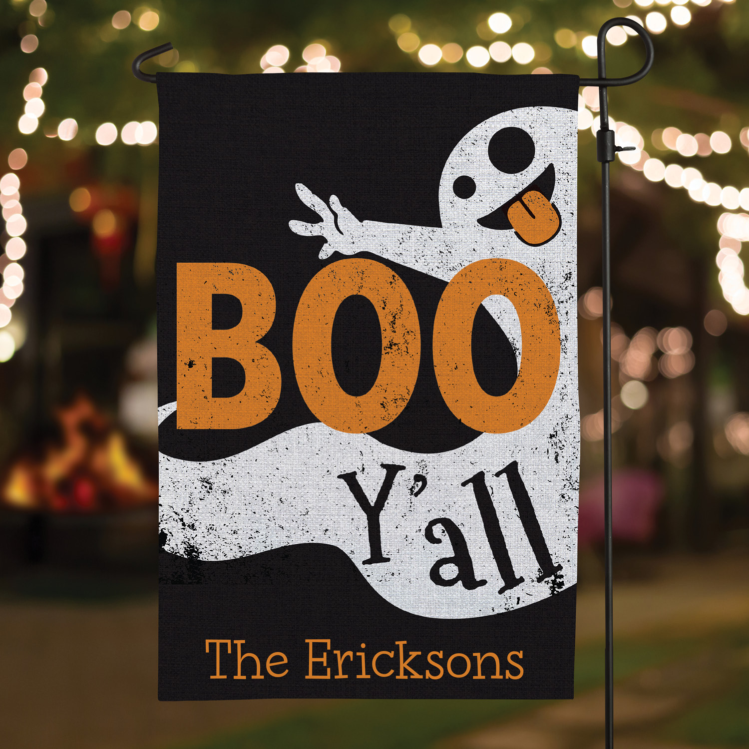 Boo Y'All Personalized Garden Flag
