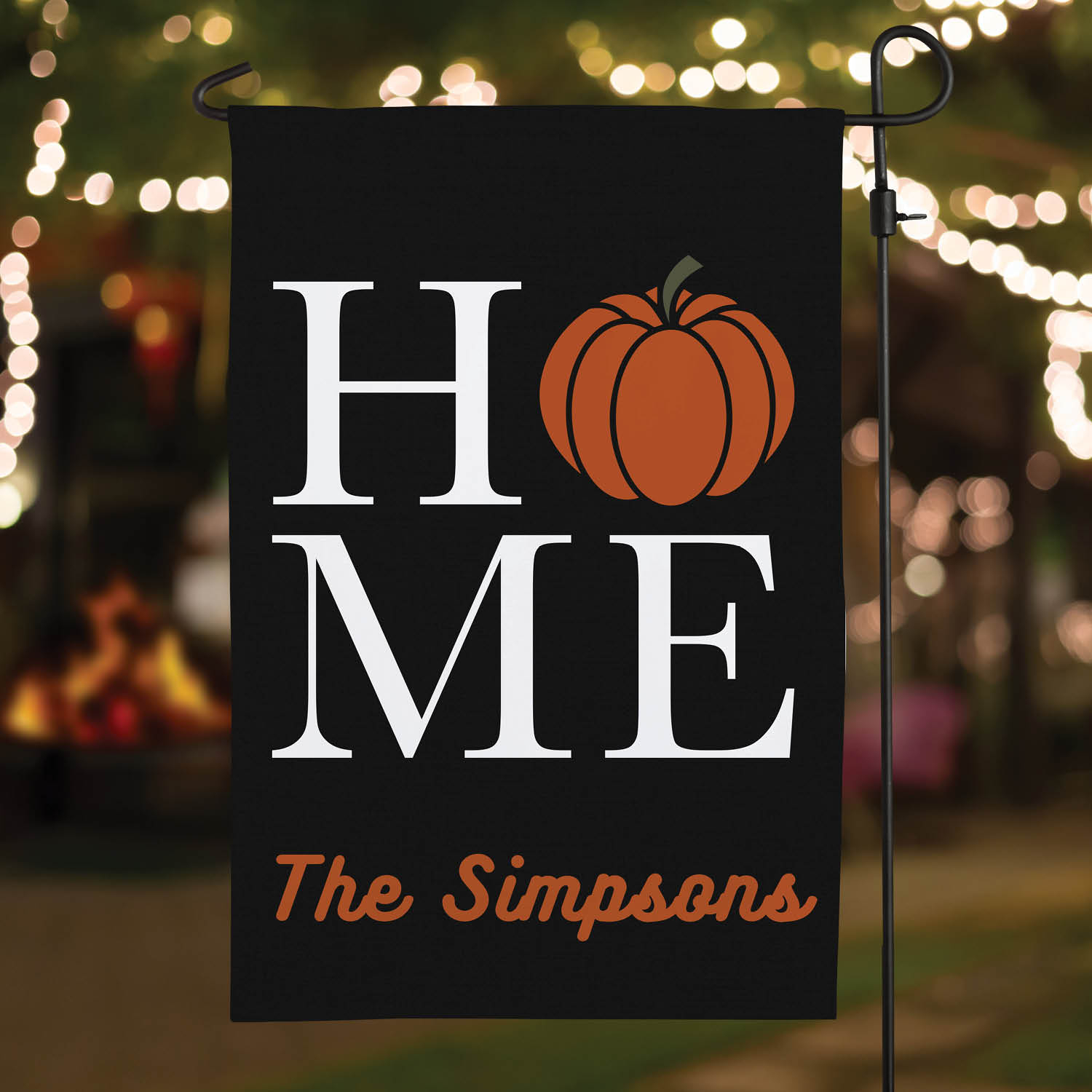 Fall Home Personalized Garden Flag
