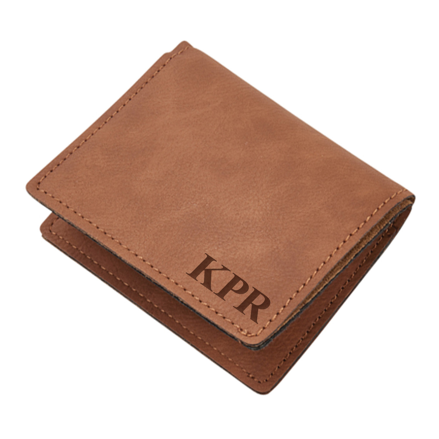 Monogram Caramel Leatherette Wallet