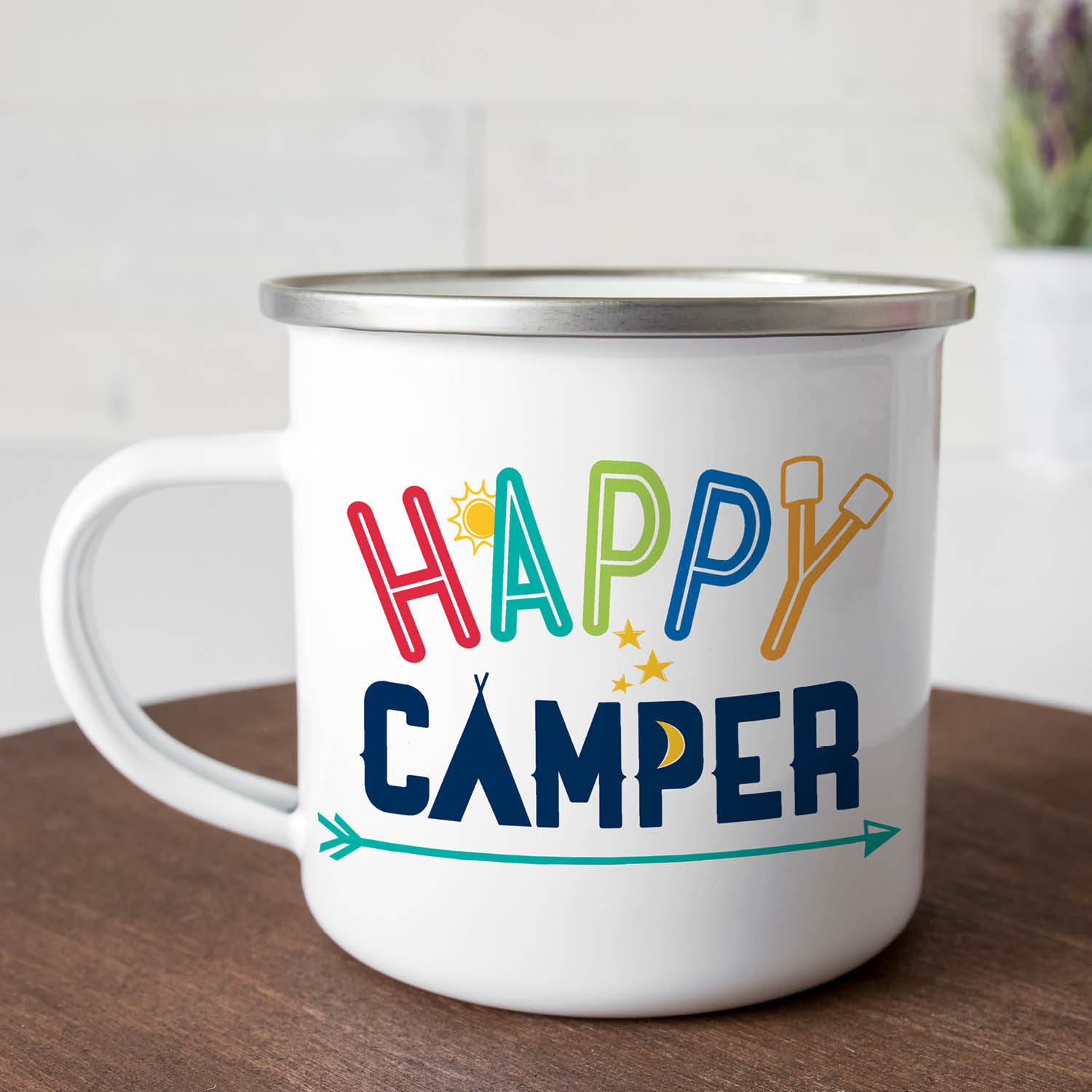 Happy Camper Personalized Camp Mug - 11 oz.