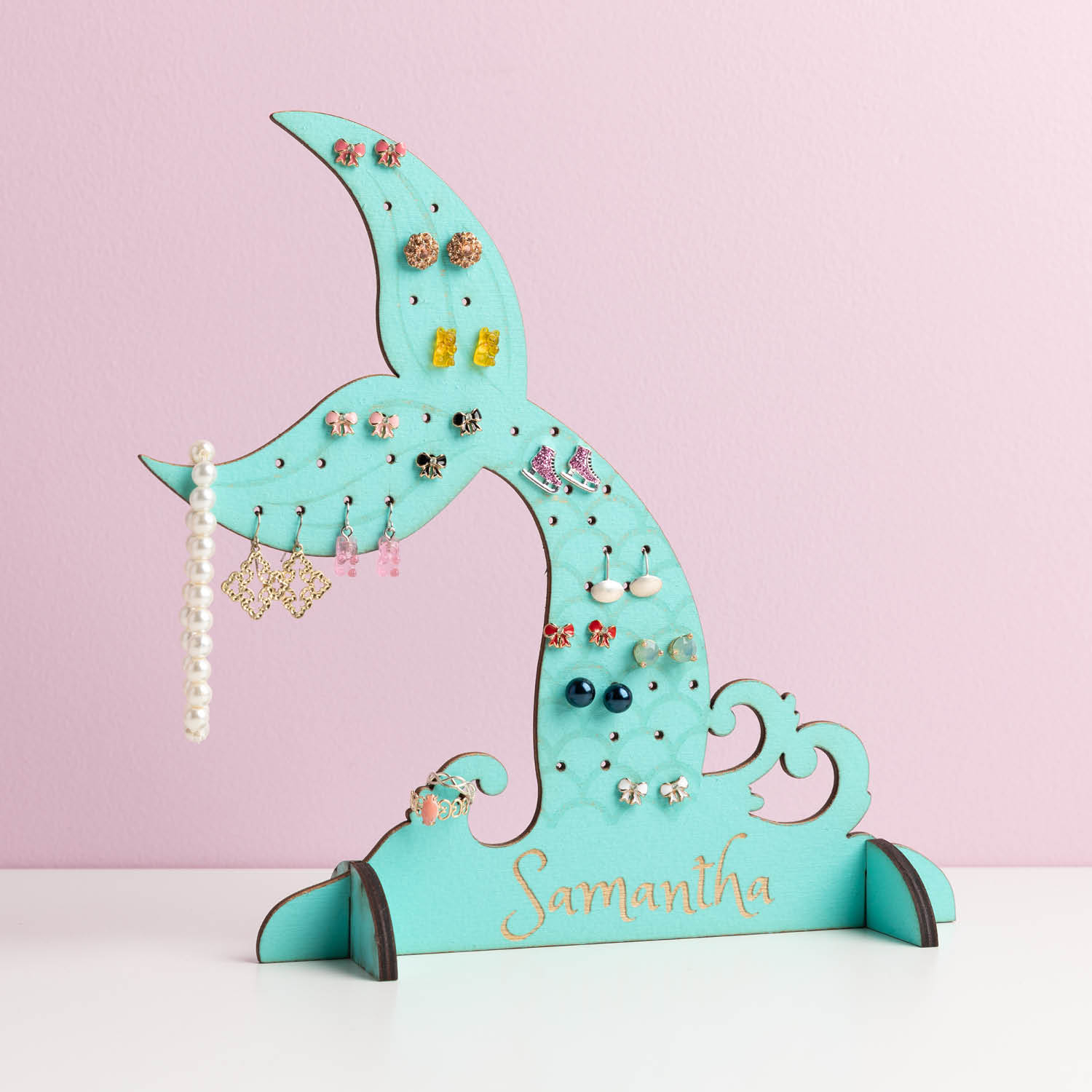 Mermaid Personalized Earring Holder