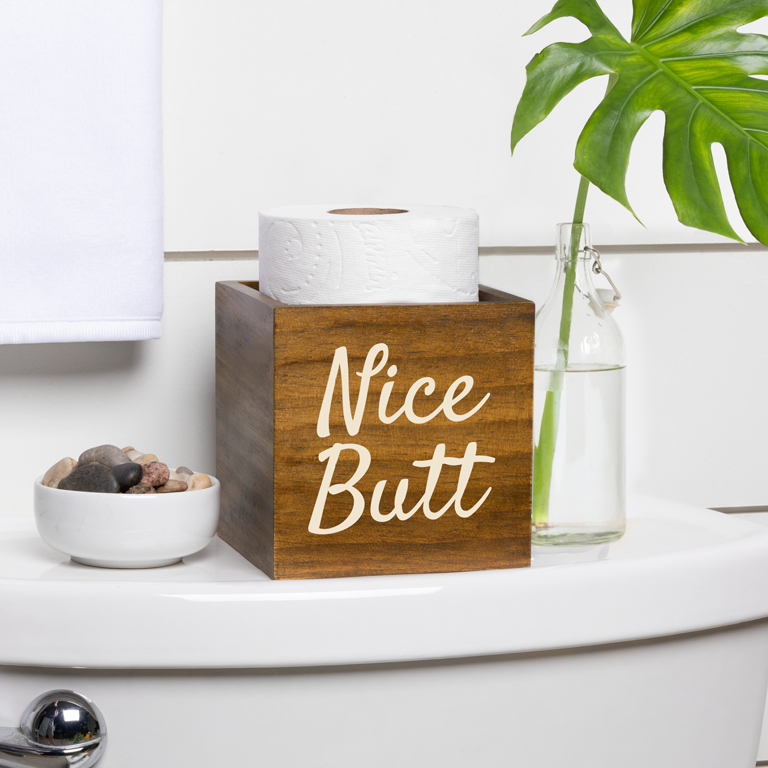 Nice Butt Wood Storage Box 