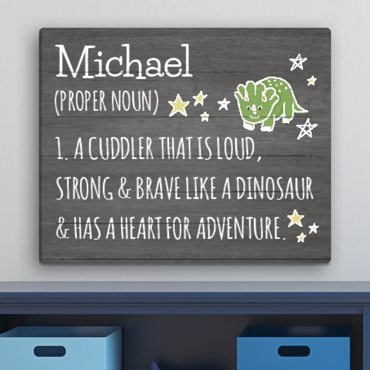 Boy's Name Definition Personalized 16x20 Canvas