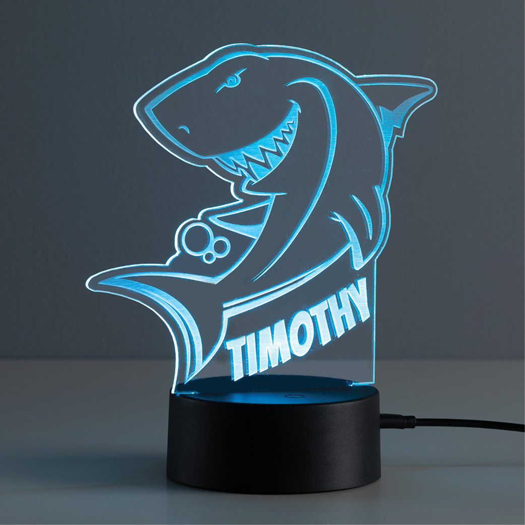 Sharktastic Personalized Acrylic LED Nightlight