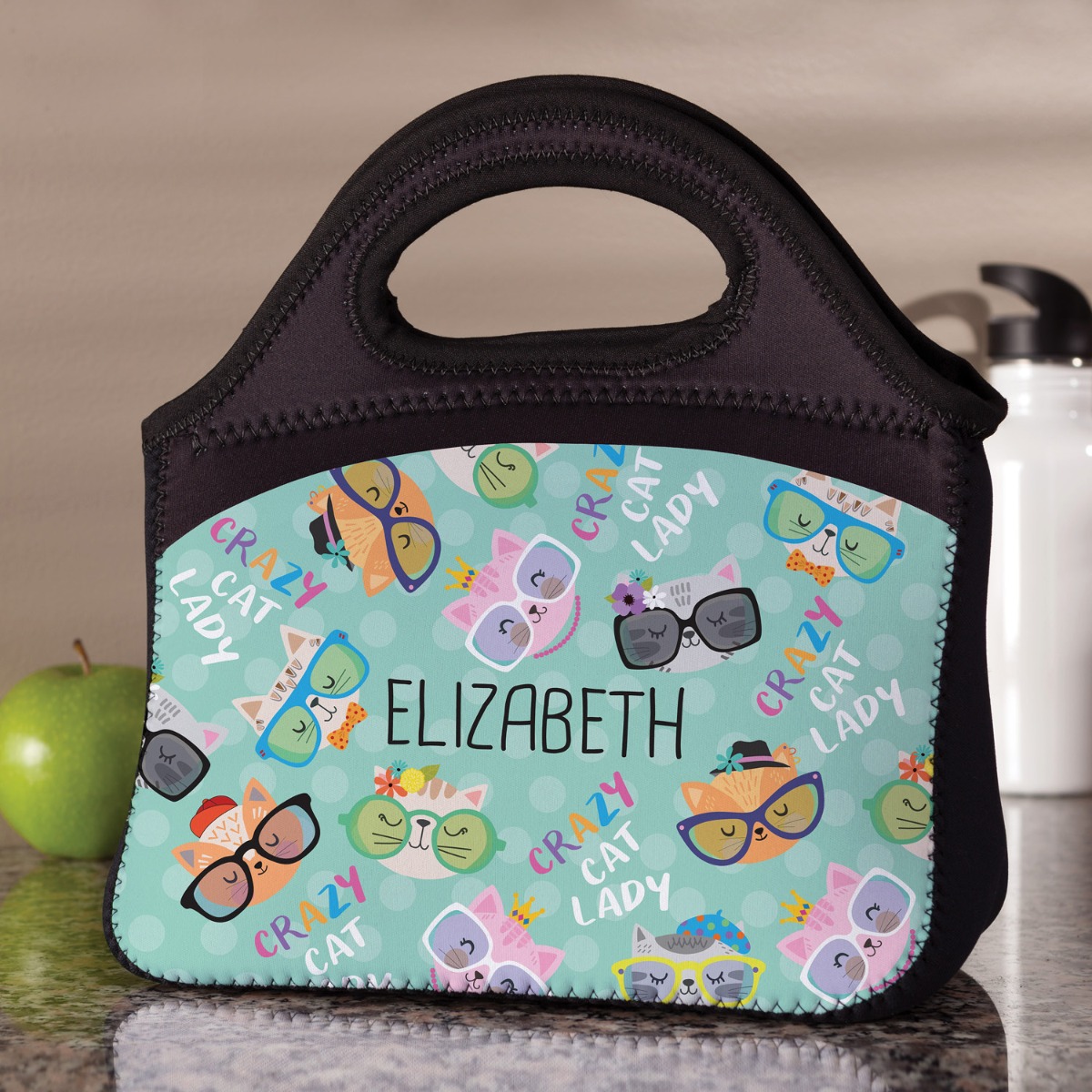 Crazy Cat Lady Personalized Lunch Bag
