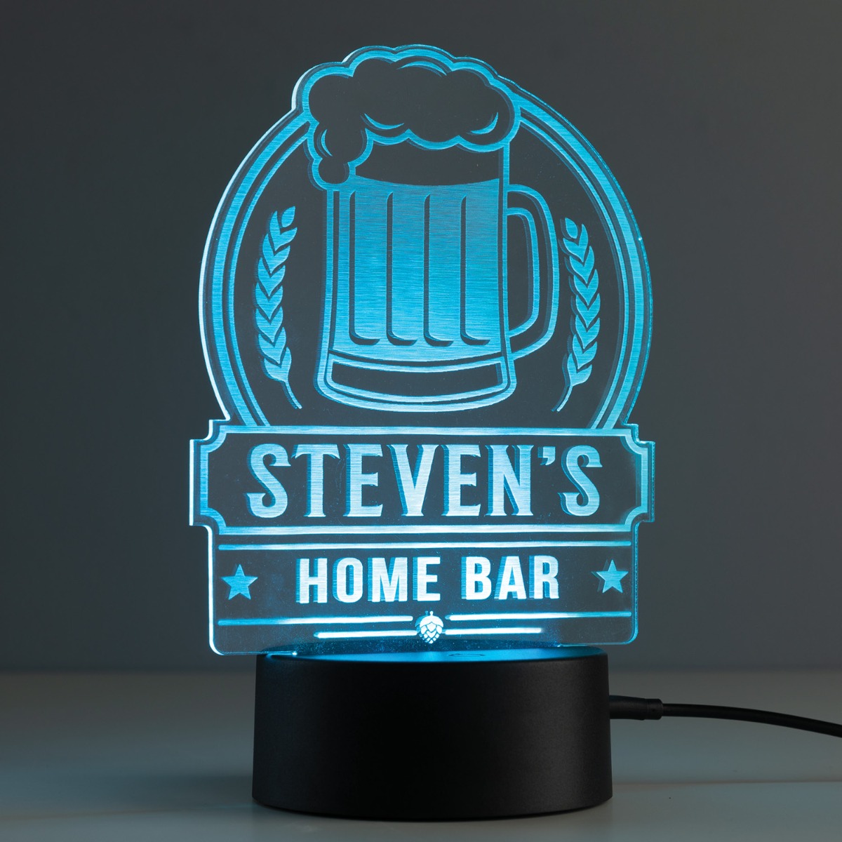Beer Mug Sign Personalized Acrylic LED Nightlight