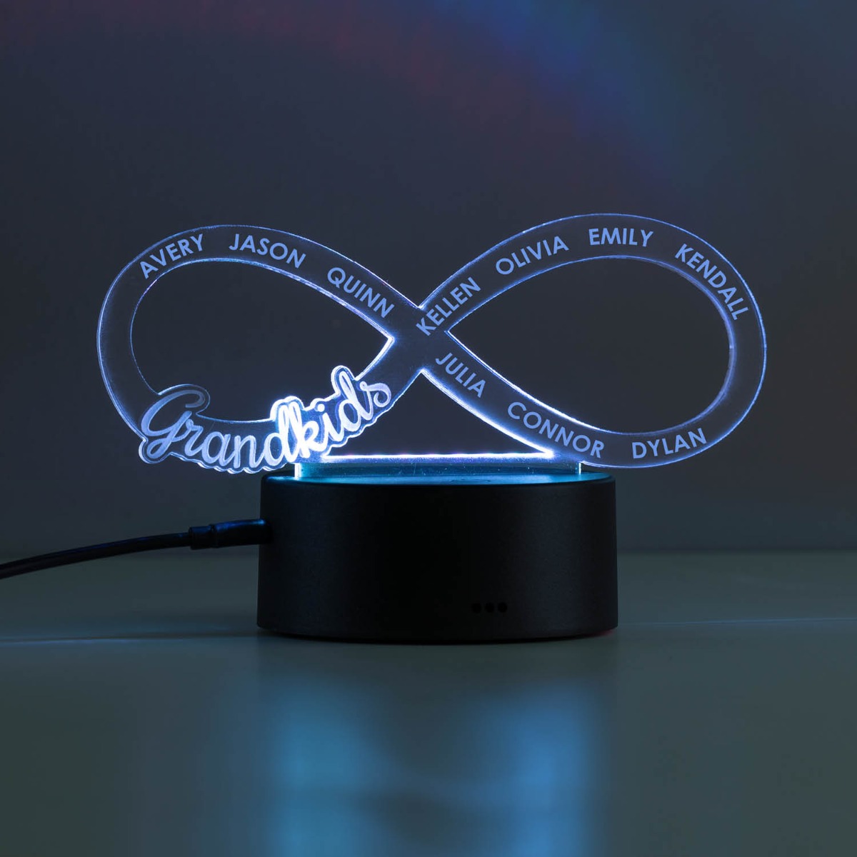 Grandkids Infinity Sign Acrylic LED Nightlight