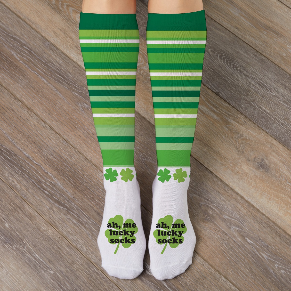 Lucky Personalized Adult Tube Socks 