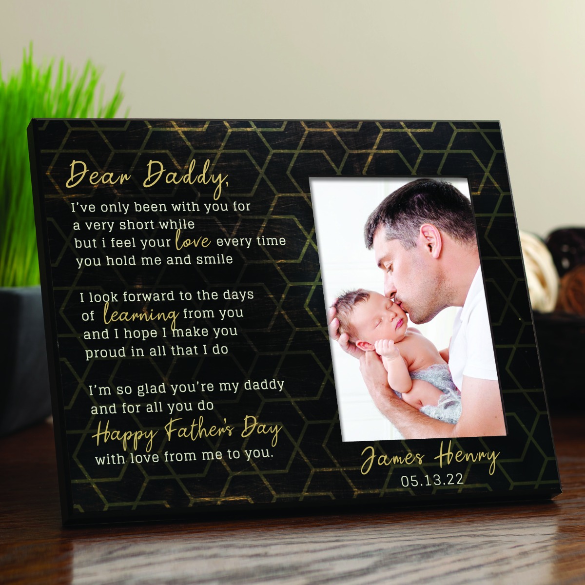 Happy Father's Day Personalized Picture Frame  