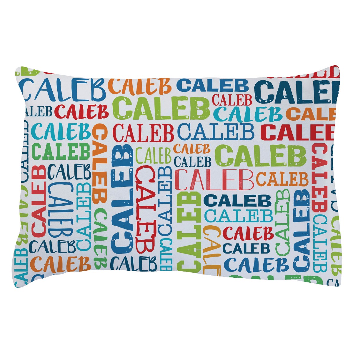Colorful My Name Personalized Fuzzy Pillowcase