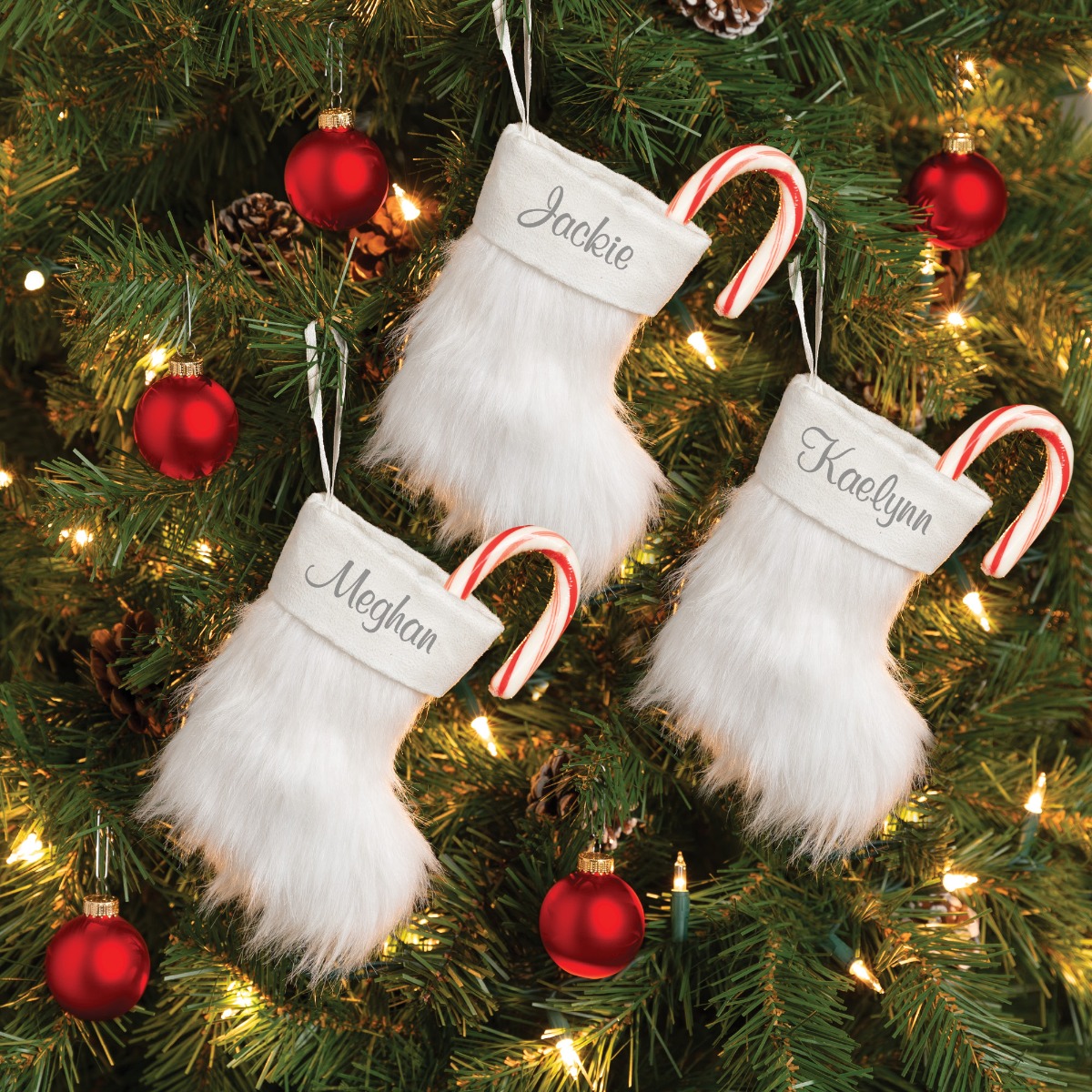 mini stockings with names 