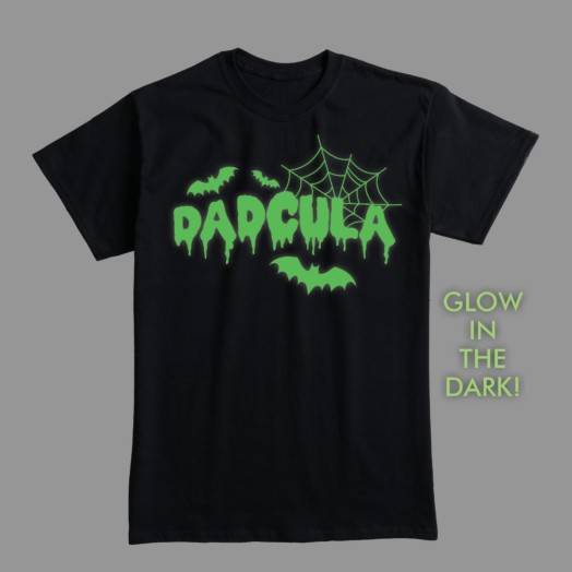 Dadcula Glow In The Dark Adult Black T-Shirt
