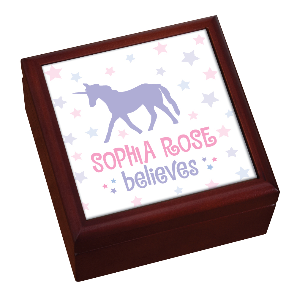 Unicorn Personalized Keepsake Box