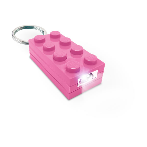 LEGO Pink 2 x 4 Key Light