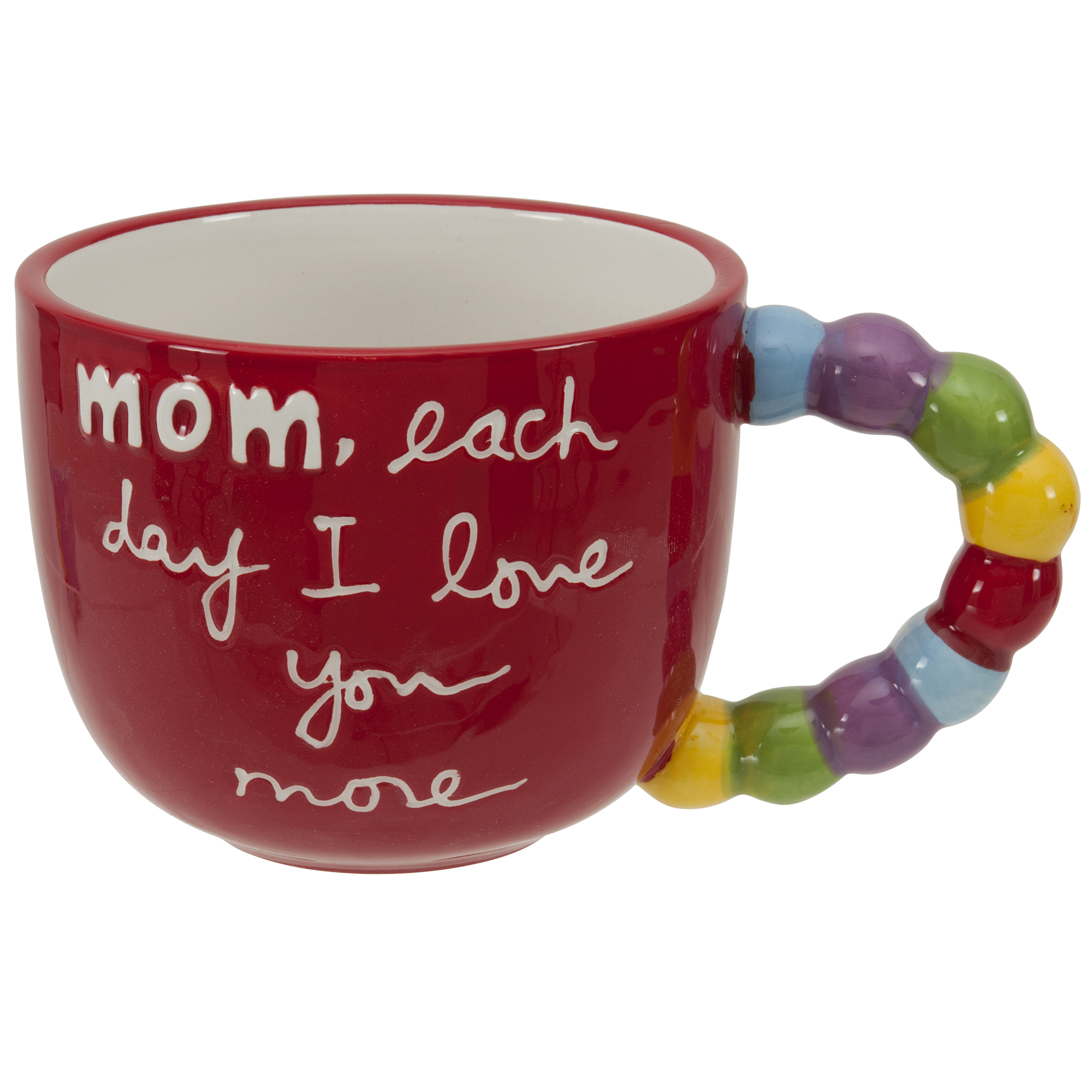 Sandra Magsamen Mom, Each Day I Love You More Beaded Handle Mug