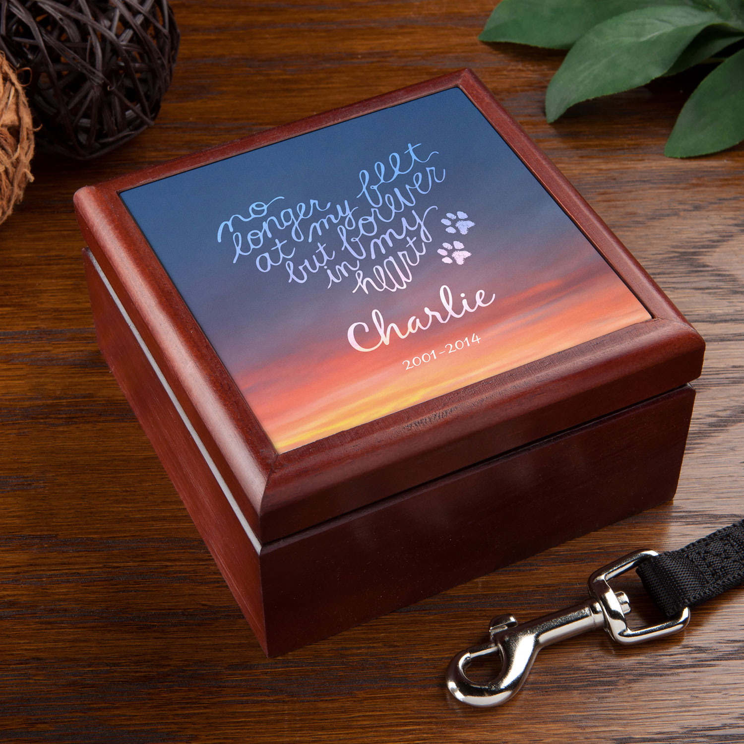 Forever In My Heart Personalized Pet Keepsake Box