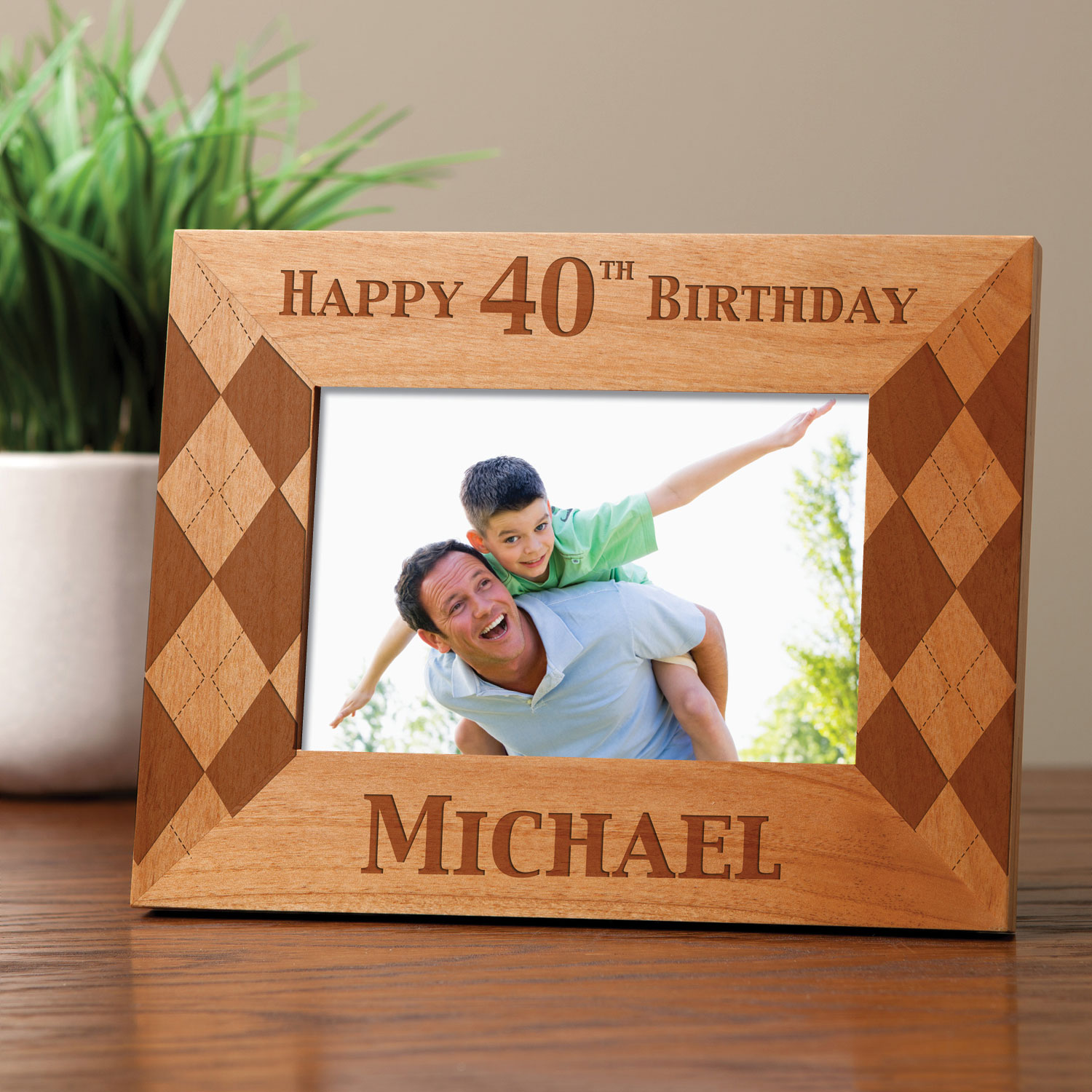 His Birthday Personalized Frame